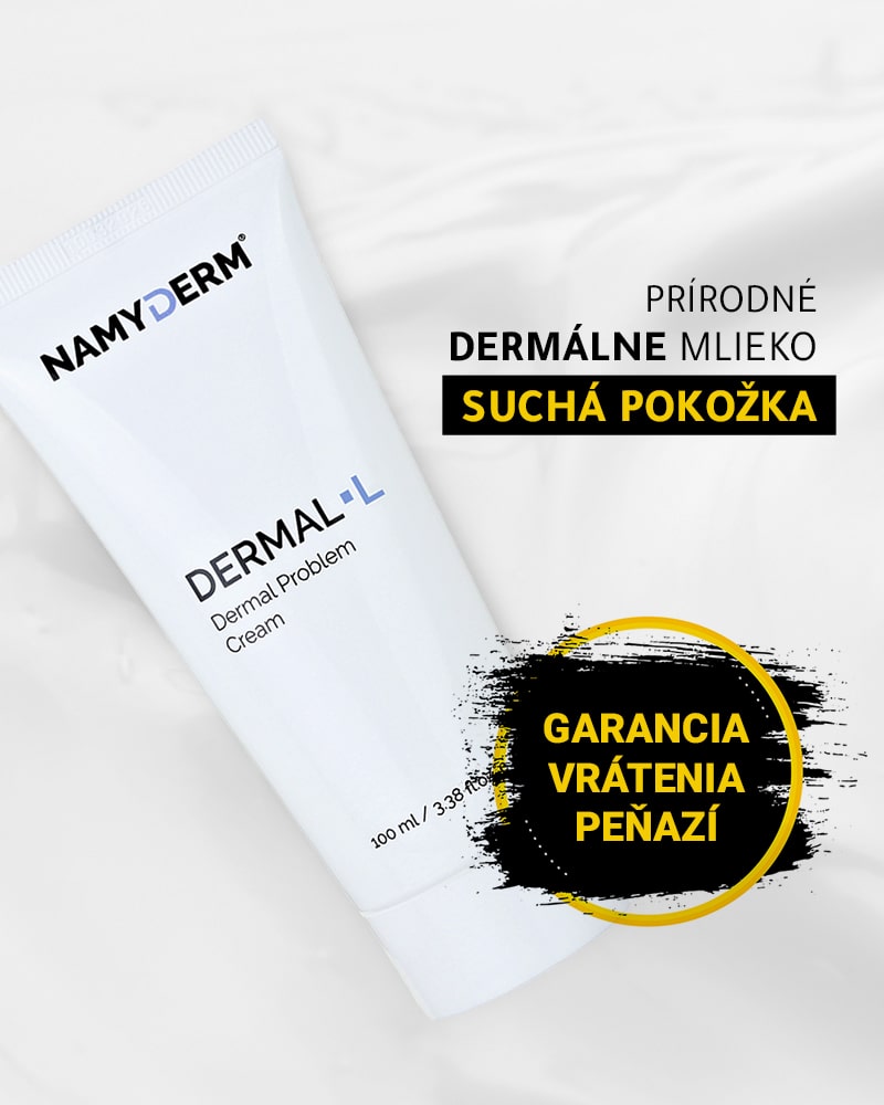 Dermal L – prírodné dermálne mlieko. Suchá pokožka, svrbenie