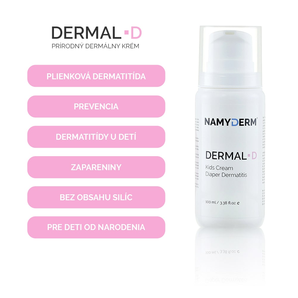 DERMAL D – prírodný dermálny krém. Plienková dermatitída.