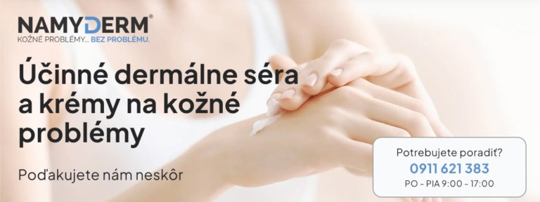 NAMYDERM - Účinné dermálne séra a krémy na kožné problémy