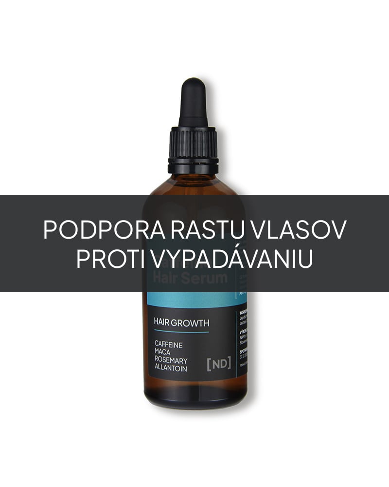 Prírodné vlasové sérum na podporu rastu vlasov