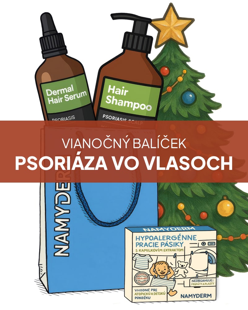 Zvýhodnený darčekový balíček produktov na psoriázu vo vlasoch